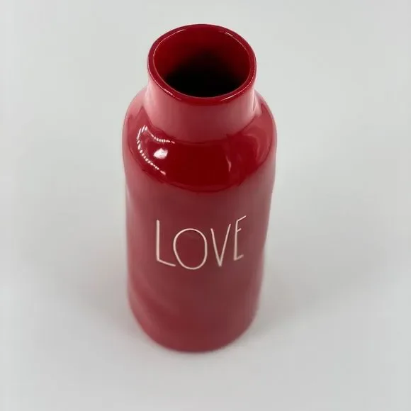 Rae Dunn Red Love Vase with White Letters - Picture 11 of 15